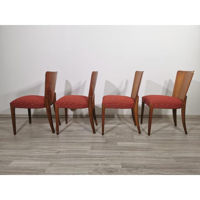Art Deco Dining Chairs by Jindrich Halabala, 1940s, Set of 4 For Sale - Image 11 of 18