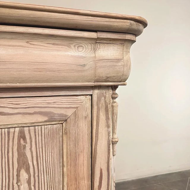 19th Century French Louis Philippe Period Stripped Pine Secretary For Sale - Image 16 of 18