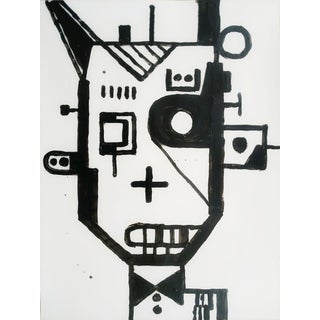 Abstract Painting Original Black and White Modern Art For Sale