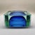 Aqua Large Square Handcrafted Ashtray or Catchall in Murano Glass, Italy, 1960s For Sale - Image 8 of 9