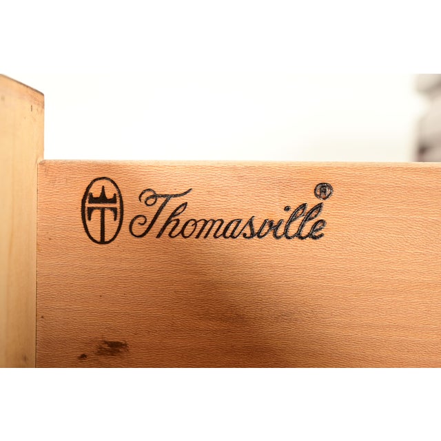 Thomasville Mid-Century Hollywood Regency Chinoiserie Walnut Long Dresser or Credenza, Circa 1970s For Sale - Image 11 of 15