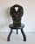 Pair of Vintage Hand-Painted Folk Art Chairs, Scandinavian Decorative Folk Chairs, Cottage Accent Chairs For Sale - Image 9 of 17