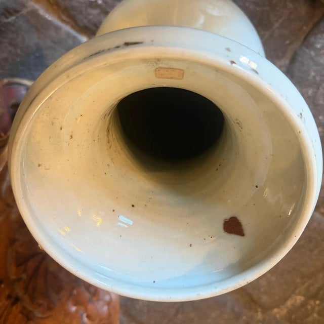 1950s Traditional Qing Dynasty Style Chinese Porcelain Vase For Sale - Image 11 of 13