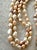 Contemporary 1980s 60" Long Freshwater Pearl Necklace Beaded Necklace - Multi Tone Pink For Sale - Image 3 of 5