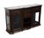 American Signature Cherry Contemporary Traditional 66" Display Console / Media Cabinet W. Paneled Granite Top 8155-320 For Sale - Image 4 of 15