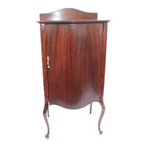 Lovely English Hepplewhite Mahogany Sheet Music Filing Display Cabinet, C. 1920