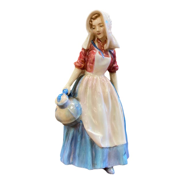 1940s Royal Doulton “Jersey Milkmaid” Porcelain Figurine For Sale
