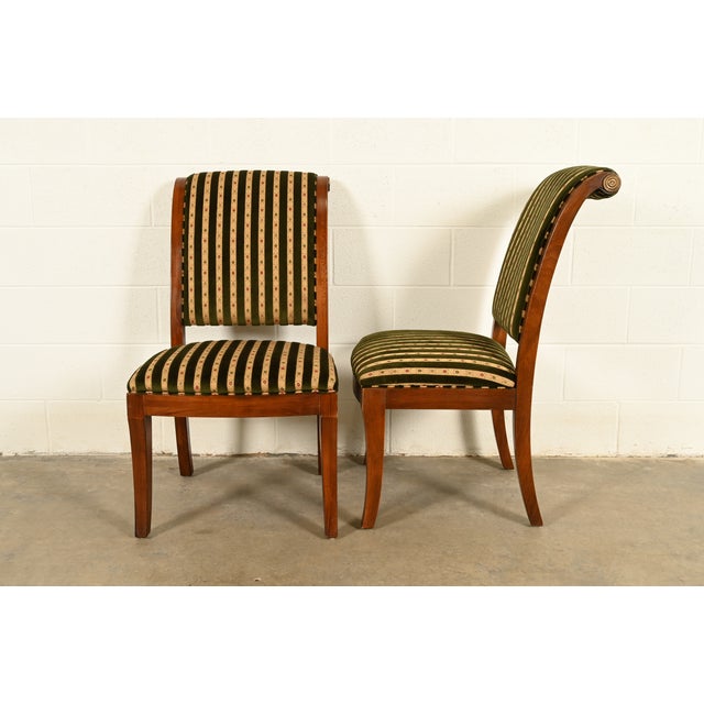 Henredon French Empire Carved Mahogany Dining Chairs, Set of Six For Sale - Image 11 of 14