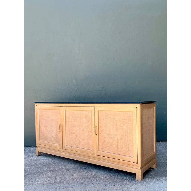 Vintage Wood and Stone Credenza For Sale - Image 4 of 12