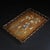 A beautifully crafted Chinese rectangular tray or display stand, likely made of Huali (rosewood). The tray features a...