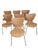 Mid-Century Stackable Dining Reception Chairs in the style of Fritz Hansen, Set of 7 For Sale - Image 4 of 13