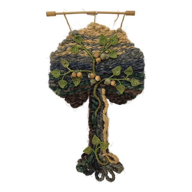 Vintage Tree Wall Tapestry, 1970s For Sale