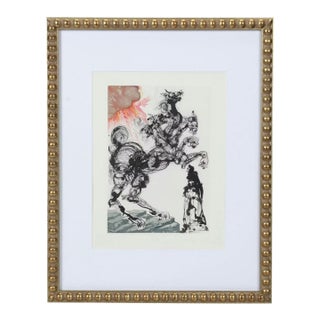 Salvador Dalí “Cerberus” Wood Engraving, Divine Comedy (1960–1964) For Sale
