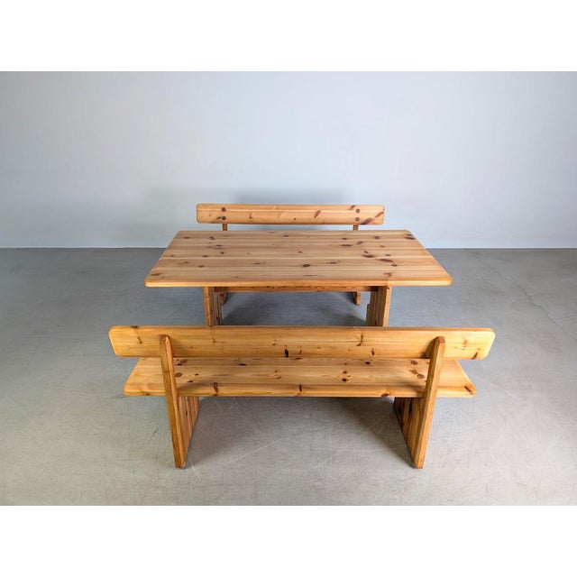 Two Benches and Table by Carl Malmsten for Karl Andersson and Sner, Set of 3 For Sale - Image 6 of 9