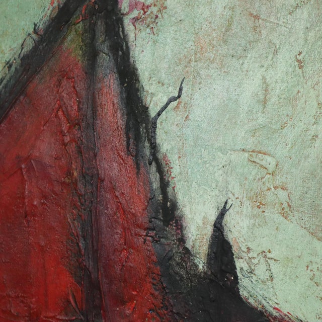 Abstract Boat, 1950s, Oil Painting on Canvas For Sale - Image 11 of 13