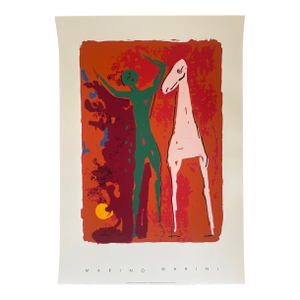 Marino Marini (1901-1980), Piccolo Teatro, 1972, Copyright 1998 by Sabam, Belgique Ed. H. Segers, Printed in Italy