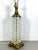 Large Signed Dresden Hand Cut Block Crystal and Brass Table Lamp 31 Inch Hollywood Regency For Sale In Portland, ME - Image 6 of 14