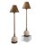 Boston is our modern buffet lamps featuring a solid natural cream marble ball base with accents of aged brass metal...