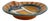 Mid-Century Enameled Bowl with Graphic Decoration by G. Fourmaintraux, 1950s For Sale