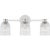 Asalea Triple Vanity Light in Polished Nickel with Clear Glass Designer: AERIN Finish: Polished Nickel Height: 8.5" Width:...