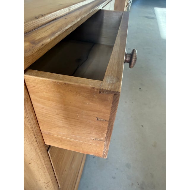 Antique Pine Two Over Two Drawers - Chest of Drawers With Gallery Back From England For Sale - Image 17 of 18