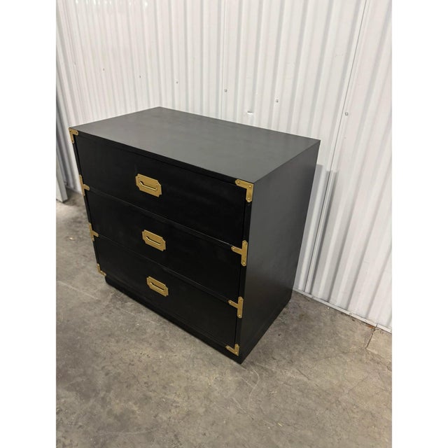 Campaign Style Painted Chest/Nightstand For Sale - Image 11 of 12