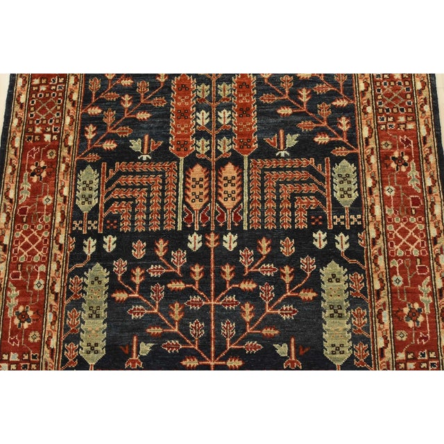 2020s Tabriz Ziegler Runner 4′ X 8’6” Blue Wool Traditional Hand-Knotted Oriental Rug For Sale - Image 5 of 12