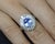 Late 20th Century Rare 2.09ct Gia Ceylon No Heat Sapphire & 0.69ct Diamond Platinum Ring Size 5.25 For Sale In New York - Image 6 of 17