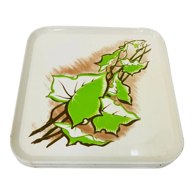 Vintage Set Metal Serving Trays For Sale