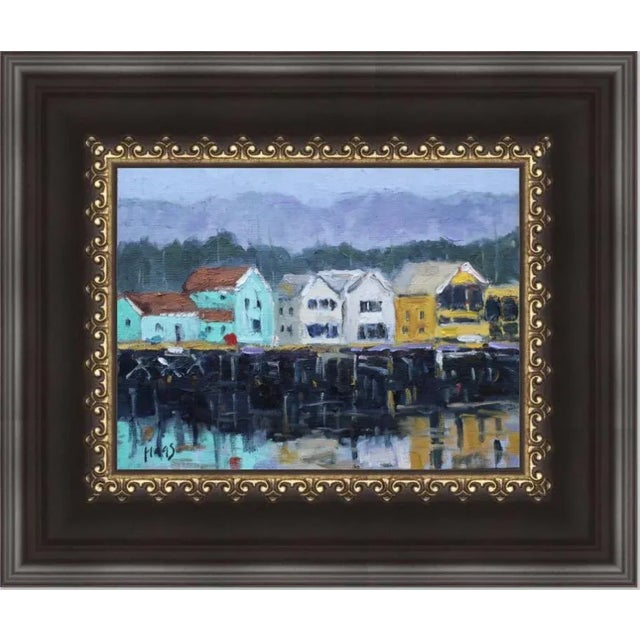 Textile "Monterey California" Contemporary Landscape Oil Painting For Sale - Image 7 of 11