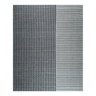 4x6 Lila Talia Gray Geometric Modern Flatweave Carpet Rug For Sale