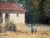 Late 20th Century Ann Vaughan Leggett Signed Original Landscape Painting Figures Trees Gilt Frame For Sale - Image 4 of 9