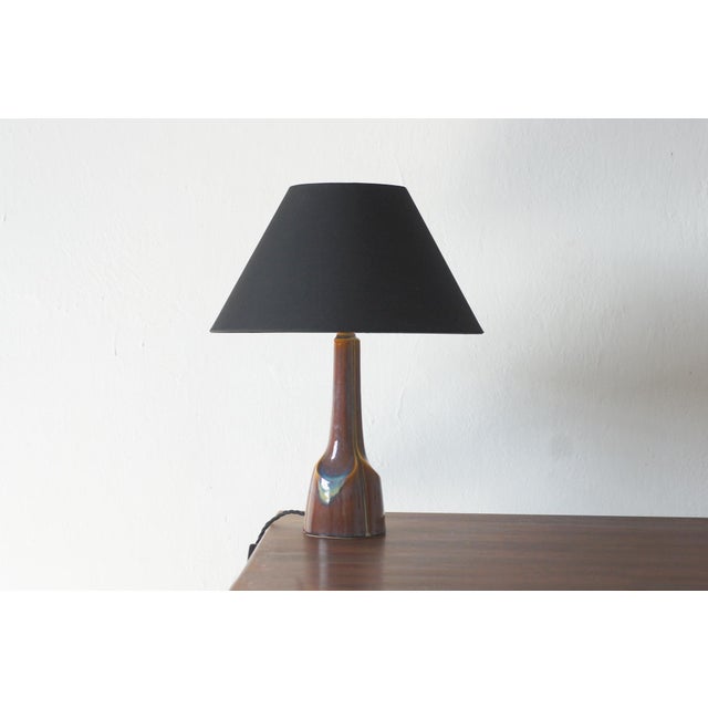 Ceramic Danish Ceramic Table Lamp attributed to Einar Johansen for Søholm, 1960s For Sale - Image 7 of 7