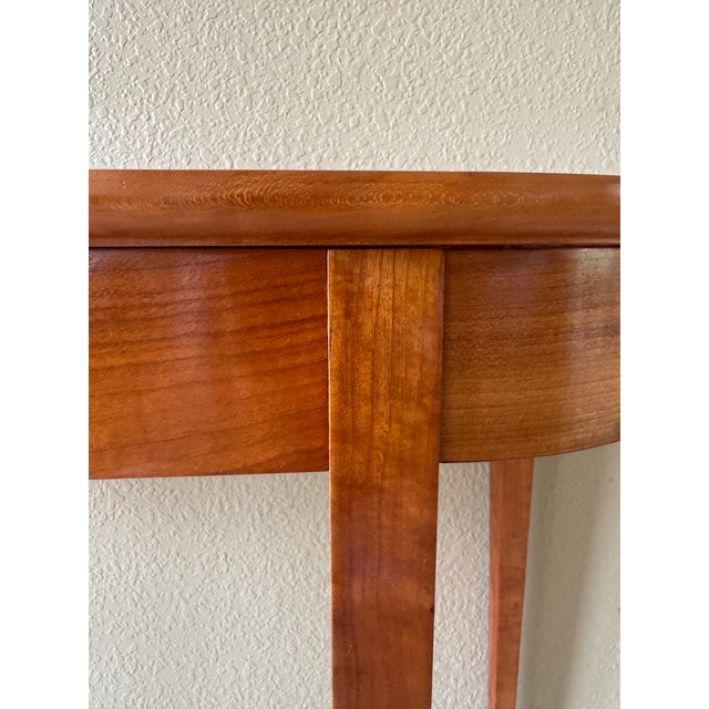 Cherrywood Demilune Console For Sale In San Diego - Image 6 of 12