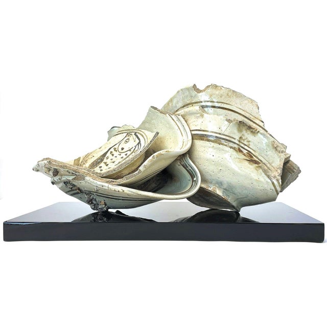 Sukhothai 14th/16th Century Fused Stoneware - 9" H X 16" W X 8" D For Sale - Image 4 of 13