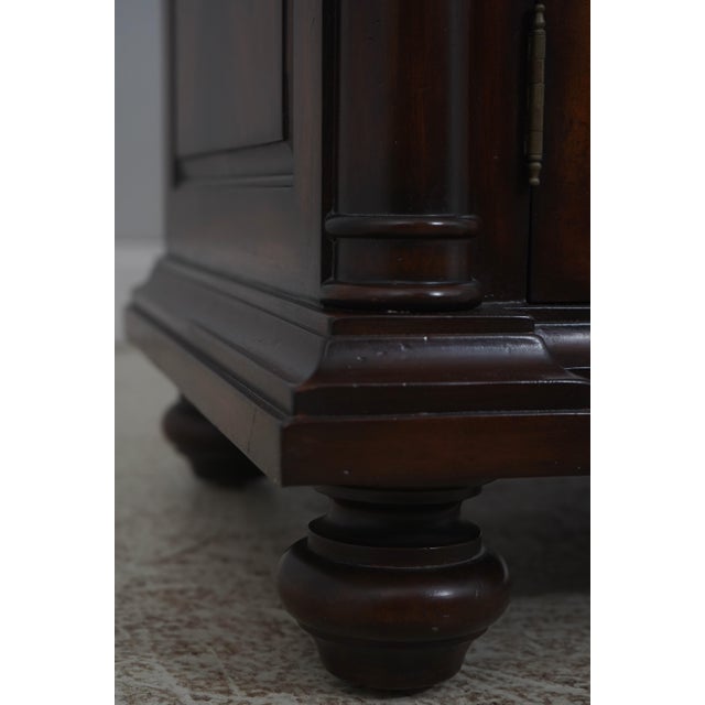 Maitland Smith Mahogany Stone Top Console Cabinet For Sale - Image 10 of 18