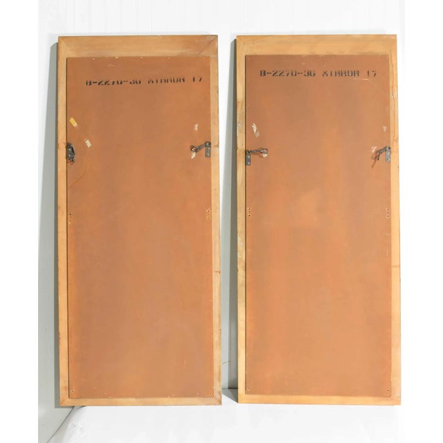 Mid Century Arched Wooden Wall Mirror - a Pair For Sale - Image 10 of 11