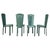 Vintage Green Leather Dining Chairs, 1980s, Set of 4 For Sale - Image 9 of 9