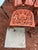 Set of 4 Vintage Orange Iron Garden Patio Chairs For Sale - Image 10 of 10