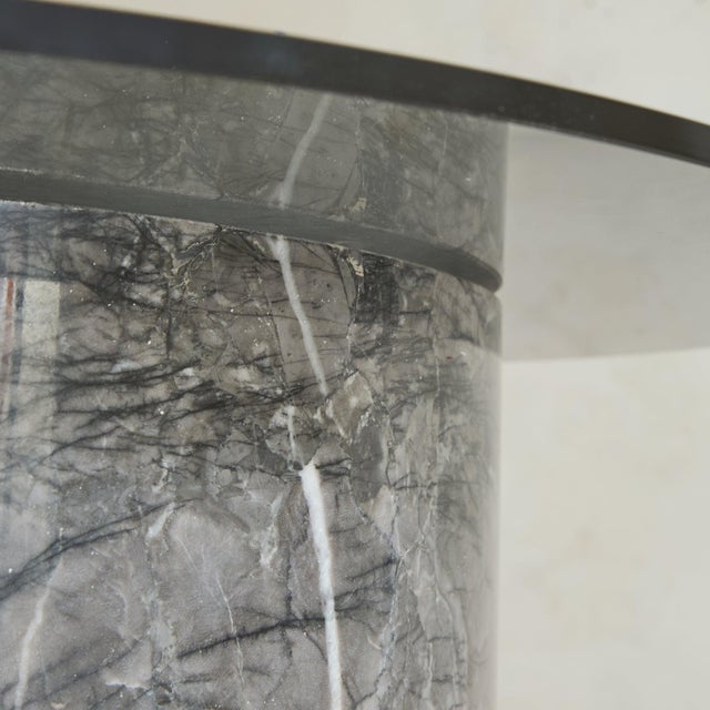 Italian Marble + Smoked Glass Coffee Table, 1970s For Sale - Image 11 of 11