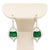 Contemporary Late 20th Century Pair of 18k Colombian Emerald Earrings For Sale - Image 3 of 4