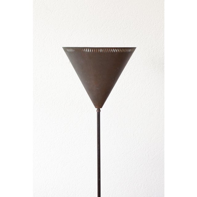 Vintage Danish Floor Lamp in Patinated Copper, 1940s For Sale - Image 4 of 8