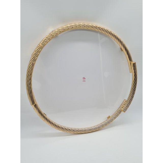 Golden Rope Serving Tray from CL Design, Germany, 1970s For Sale - Image 9 of 10