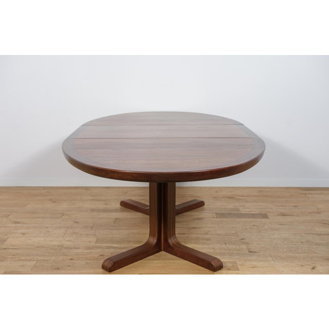 Mid-Century Oval Rosewood Extending Dining Table from Skovby, Denmark, 1960s For Sale - Image 14 of 18