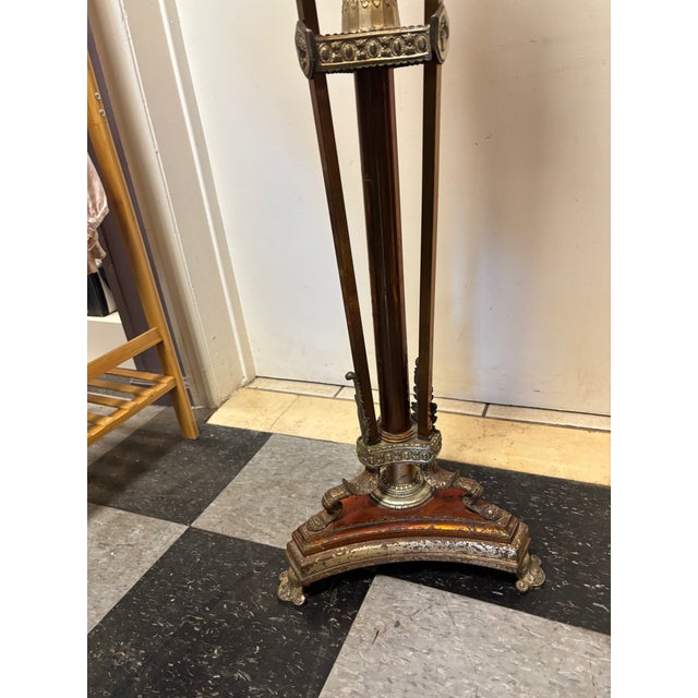 Metal Pair of 1930s Floor Candelabras For Sale - Image 7 of 15