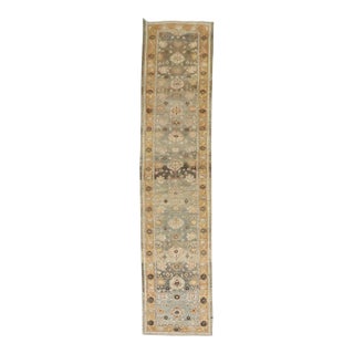 Antique Zabihi Collection Persian Bidjar Runner - 4'2" x 15'10" For Sale