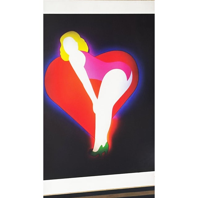 Late 20th Century Marco Lodola Silkscreen on Paper (No. 28/70) in Mirrored Frame For Sale - Image 9 of 18