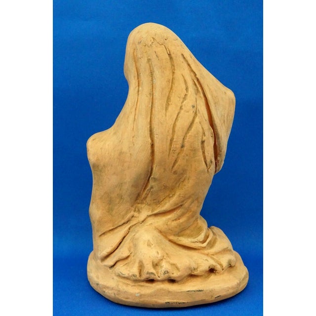 19th Century Neapolitan Nativity Scene Terracotta Madonna Sculpture, Italy, 1800s For Sale - Image 5 of 18