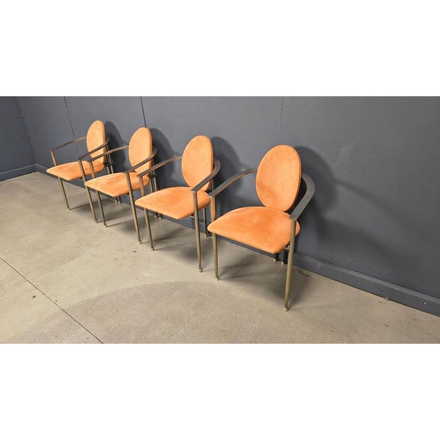 Vintage Dining Chairs by Belgo Chrom, 1980s, Set of 4 For Sale - Image 9 of 15