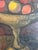 Mexican Modernist Bodegon Fruitas Still Life Oil Signed, Circa 1960s, Framed For Sale - Image 11 of 12